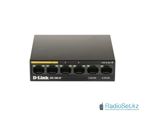 Коммутатор D-Link DSS-100E-6P/A1A